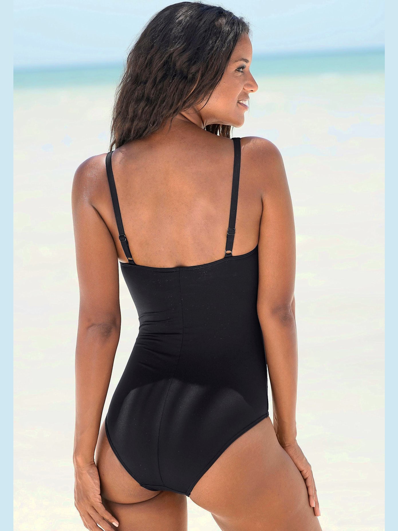 Maillot de bain bords ondulés au laser