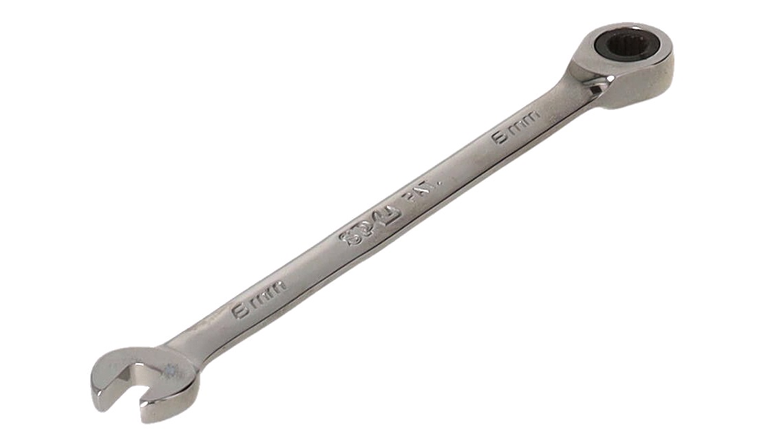 Ringgaffelnøgle 6mm m/skralde