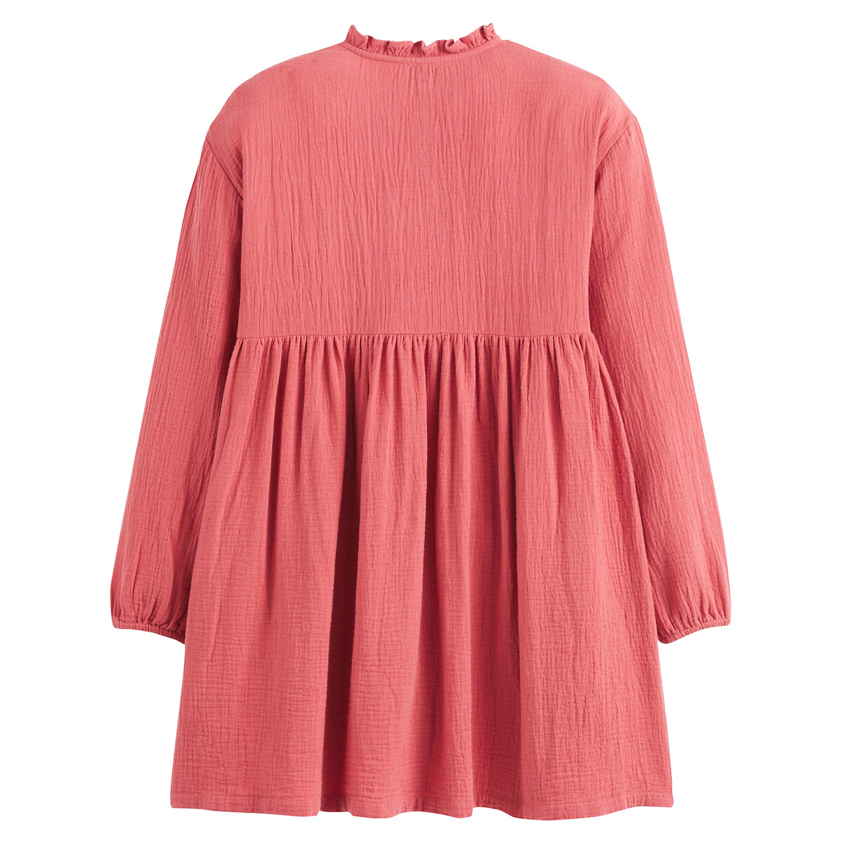 COLEÇÕES LA REDOUTE<br>Vestido reto com fechamento por botões em tetra