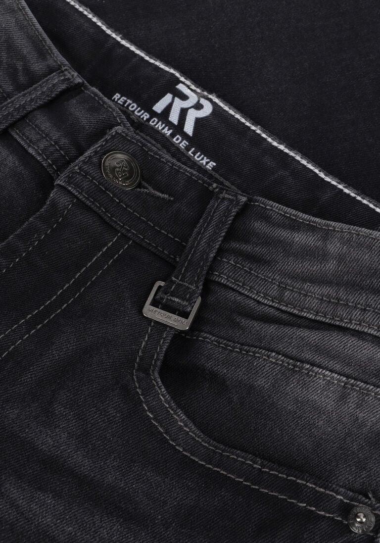 RETOUR donkergrijze retour skinny jeans tobias steal