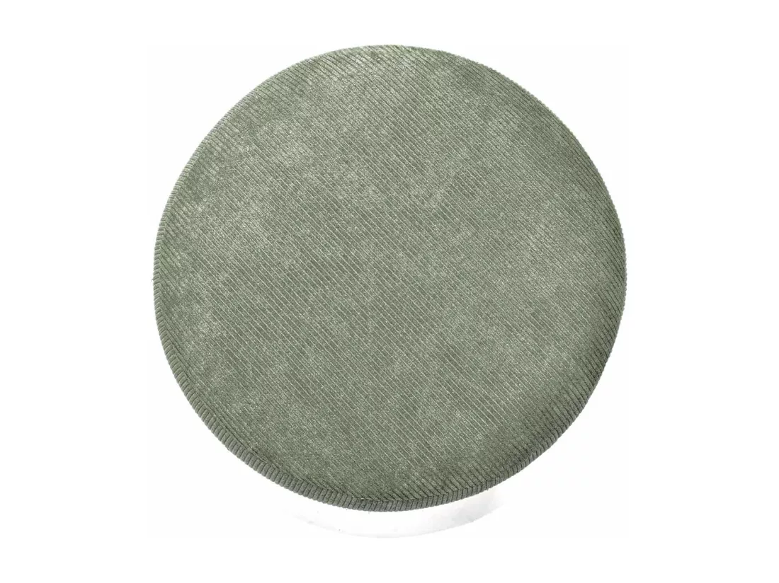 BONN VELVET - Petit pouf rond en velours côtelé