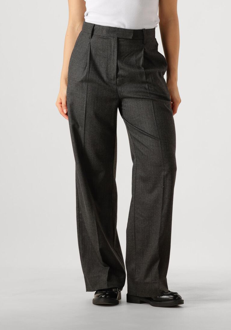 donkergrijze second female pantalon wake trousers