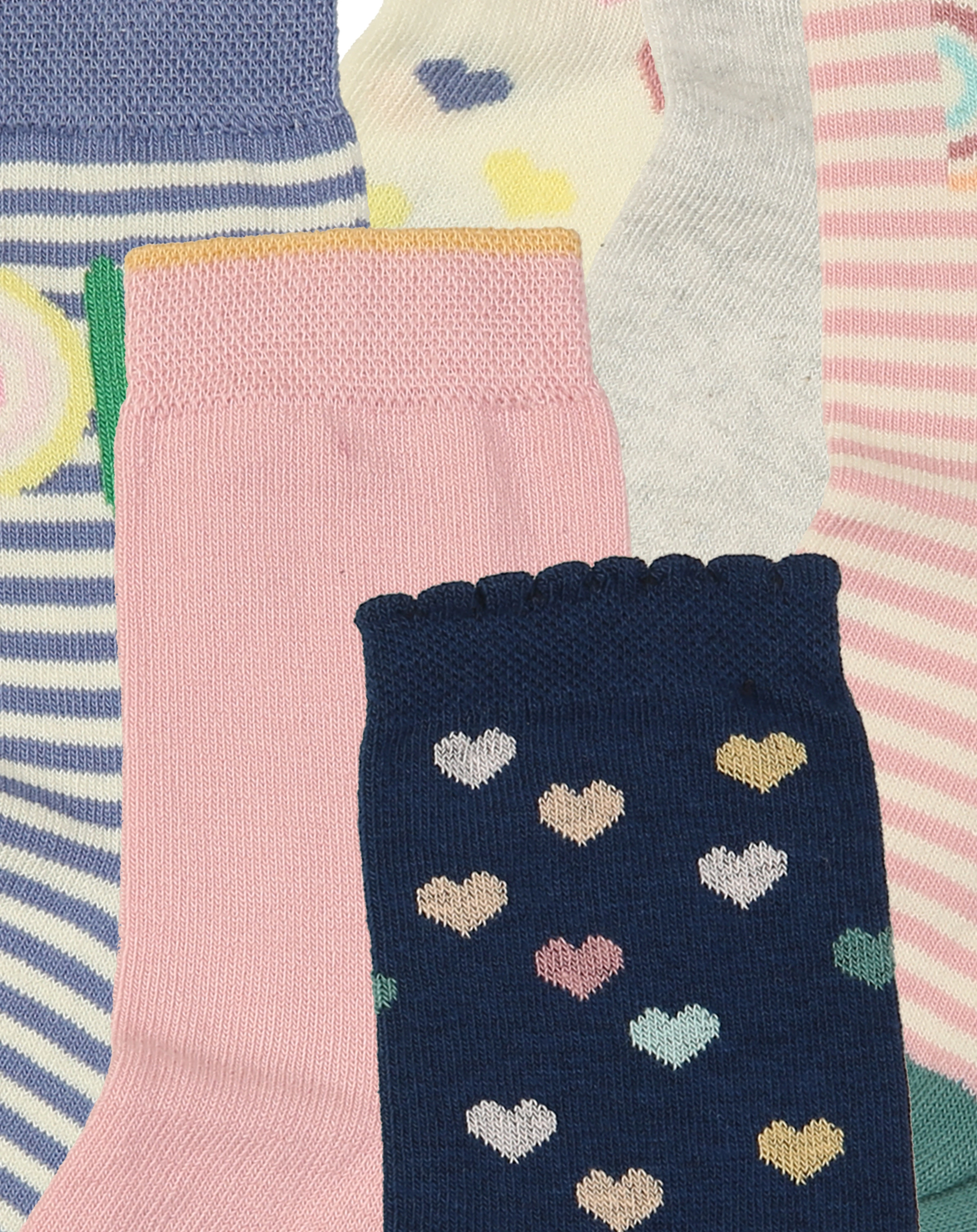 Socken HERZEN & SCHMETTERLINGE 6er-Pack in bunt