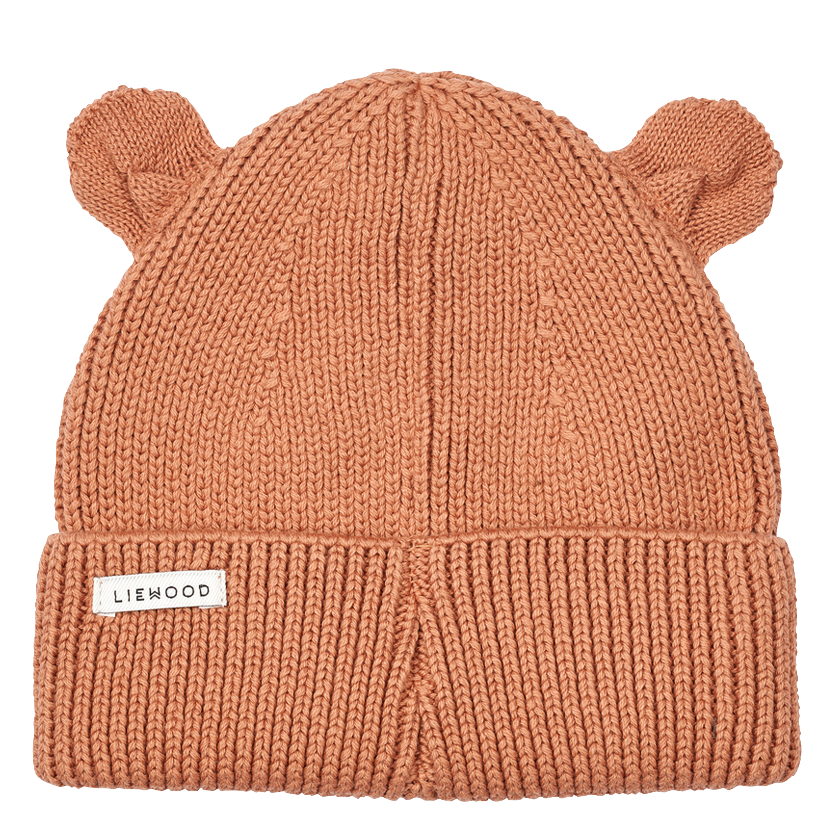 GINA - Bonnet avec oreilles d'ours en coton bio | Rose