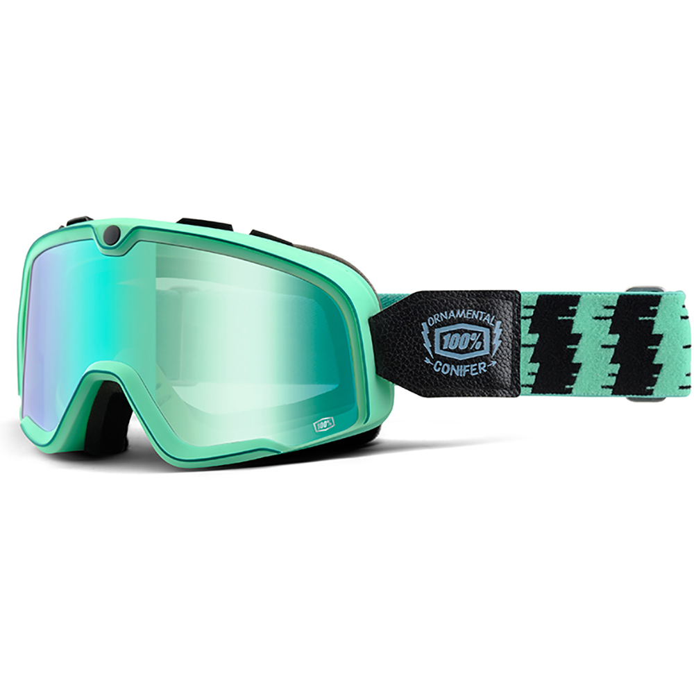 100% - Masque Barstow Ornemental Conifer 16 - Green Mirror Turquoise / Noir