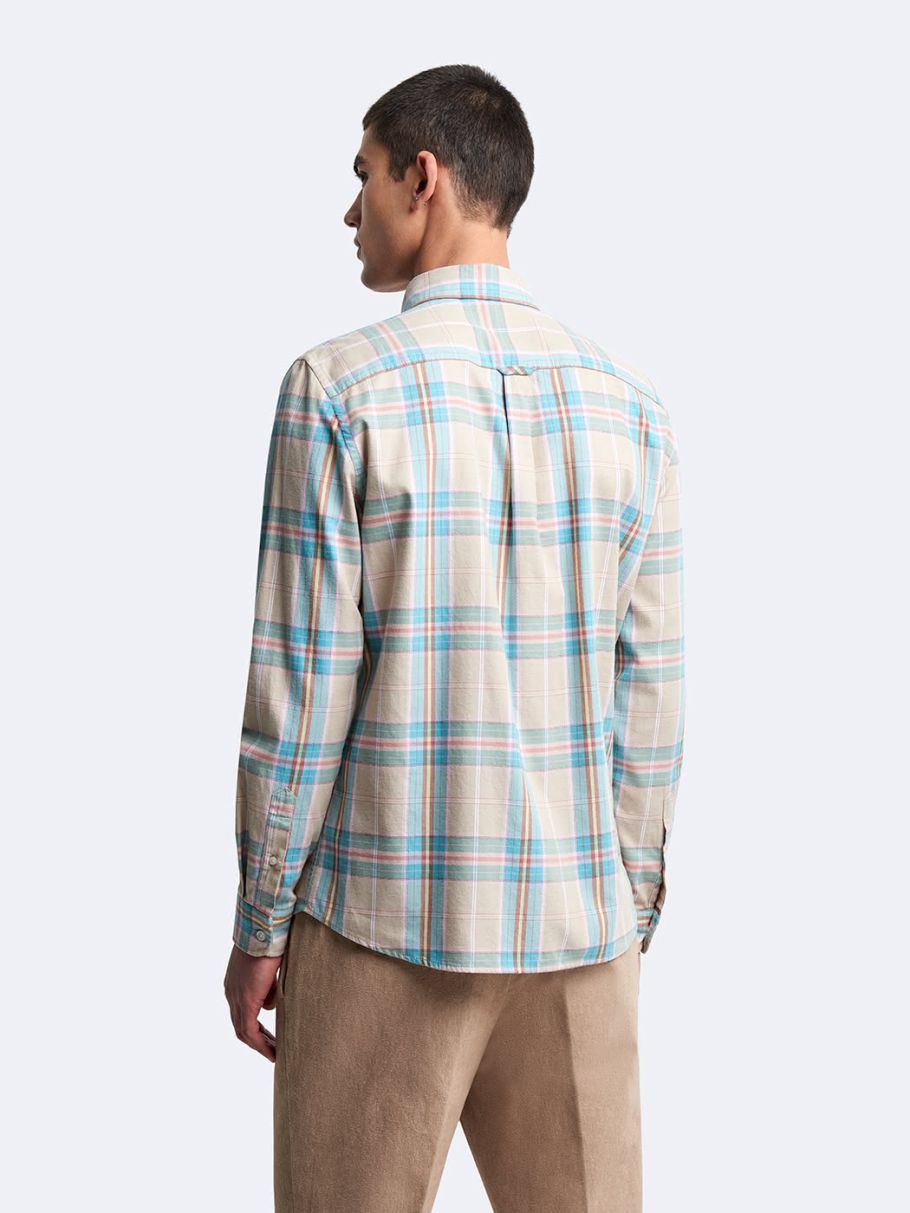 Chemise slim à carreaux