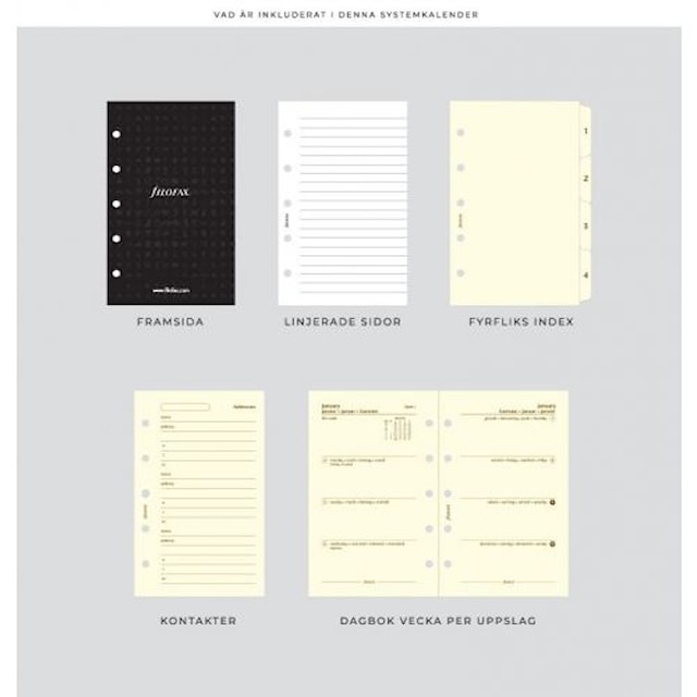 Systemkalender Mini Malden Ochre Filofax