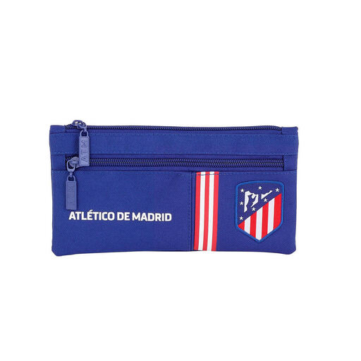 Estojo esportivo Madrid azul com dois zíperes