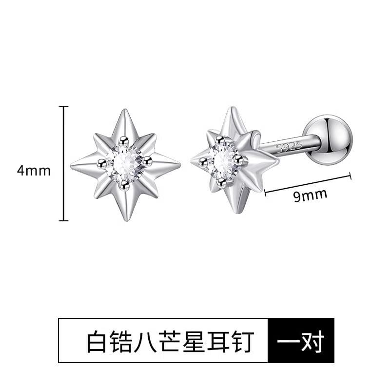 Lilafey - Ster Strass Legering Oorbel