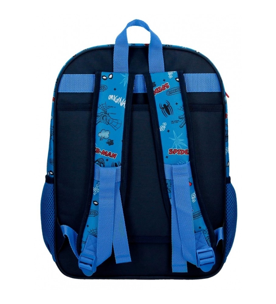 Mochila escolar Joumma Bags Homem-Aranha, totalmente incrível, 40cm, azul.