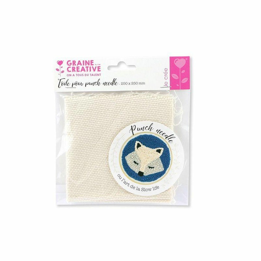 2 toiles pour punch needle 25 x 25 cm