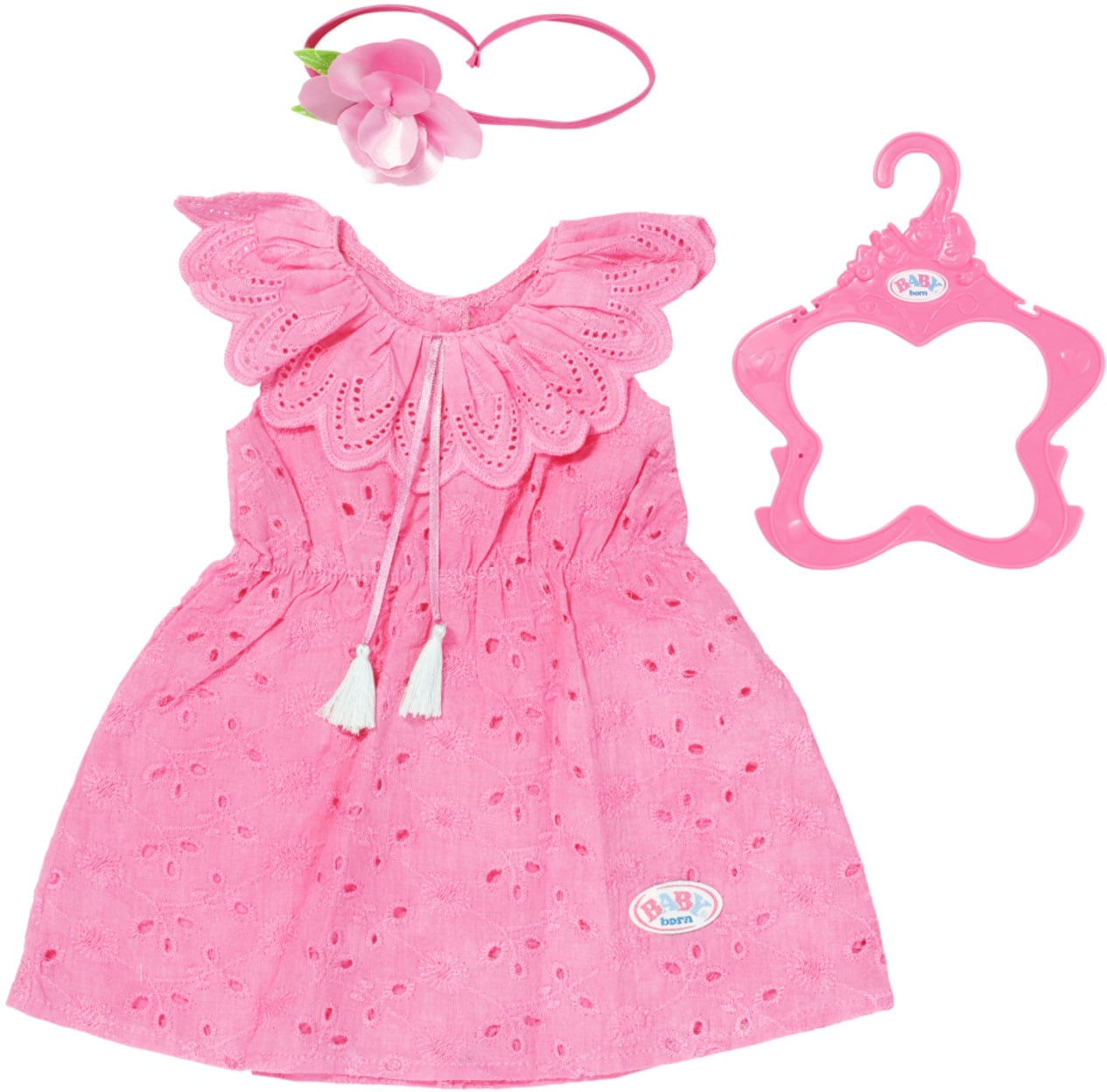 Baby Born Puppenkleidung »Trendy Blumenkleid, 43 cm« mit Kleiderbügel