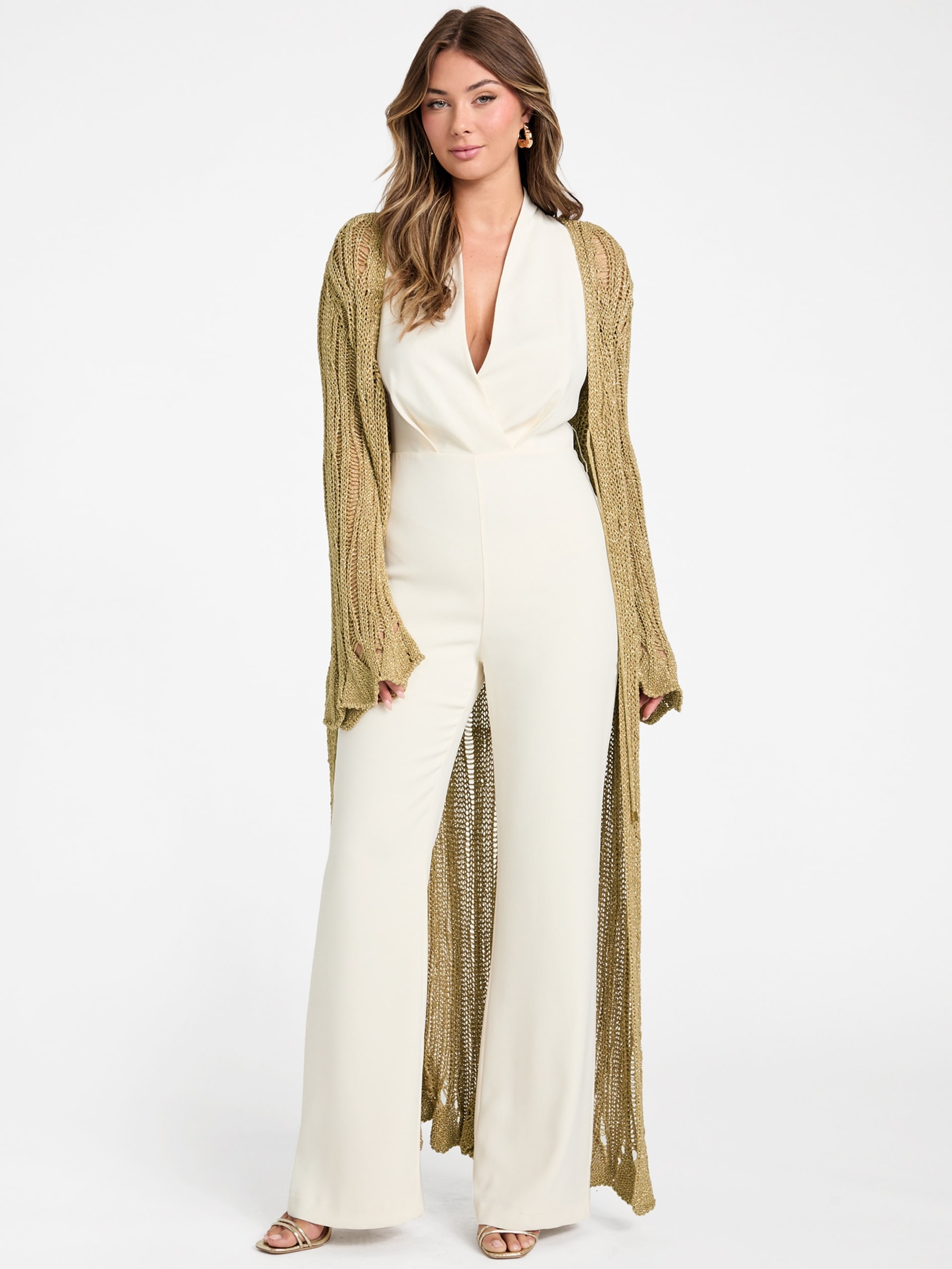 Cardigã Lucky Lurex Net Duster