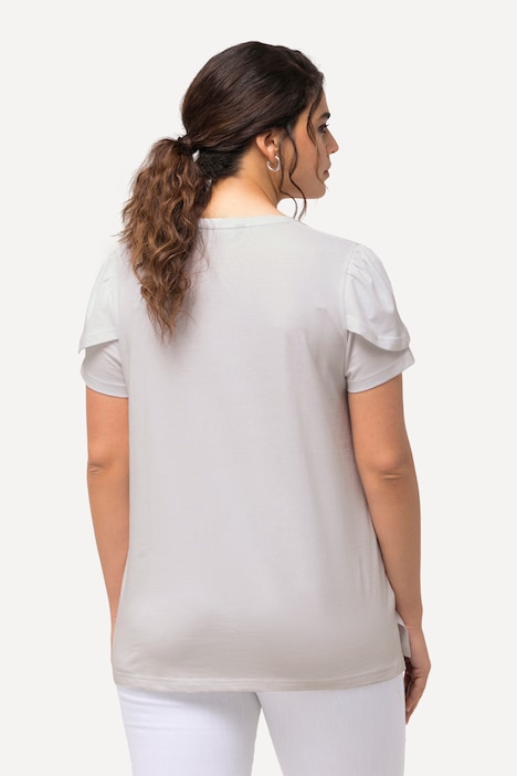 T-Shirt, bedruckt, A-Linie, Rundhals, Halbarm