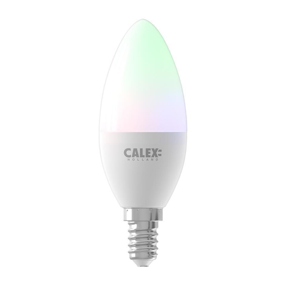 Calex Smart Led-kaarslamp RGB - wit - 5W