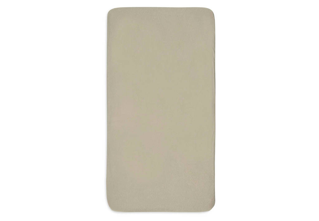 katoenen jersey ledikant hoeslaken 70x140cm - Olive Green