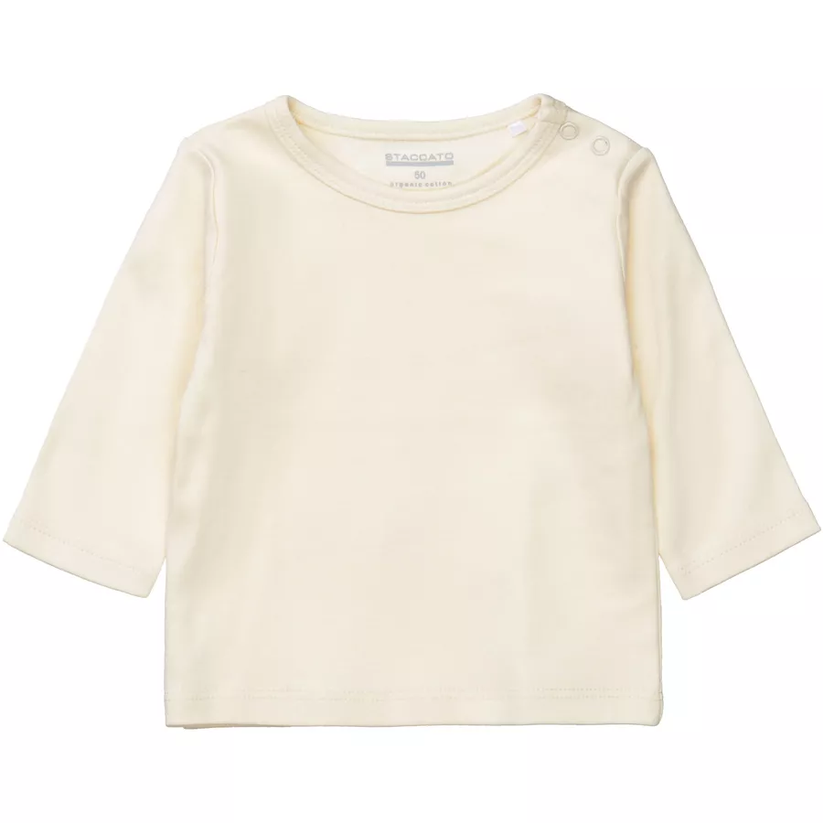 Staccato Strampler+Shirt graphit melange gestreift