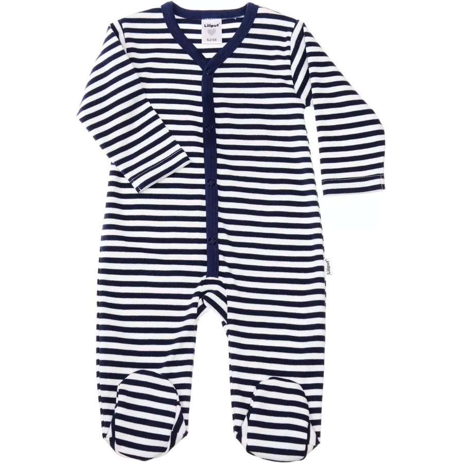 Liliput Schlafstrampler blau weiss