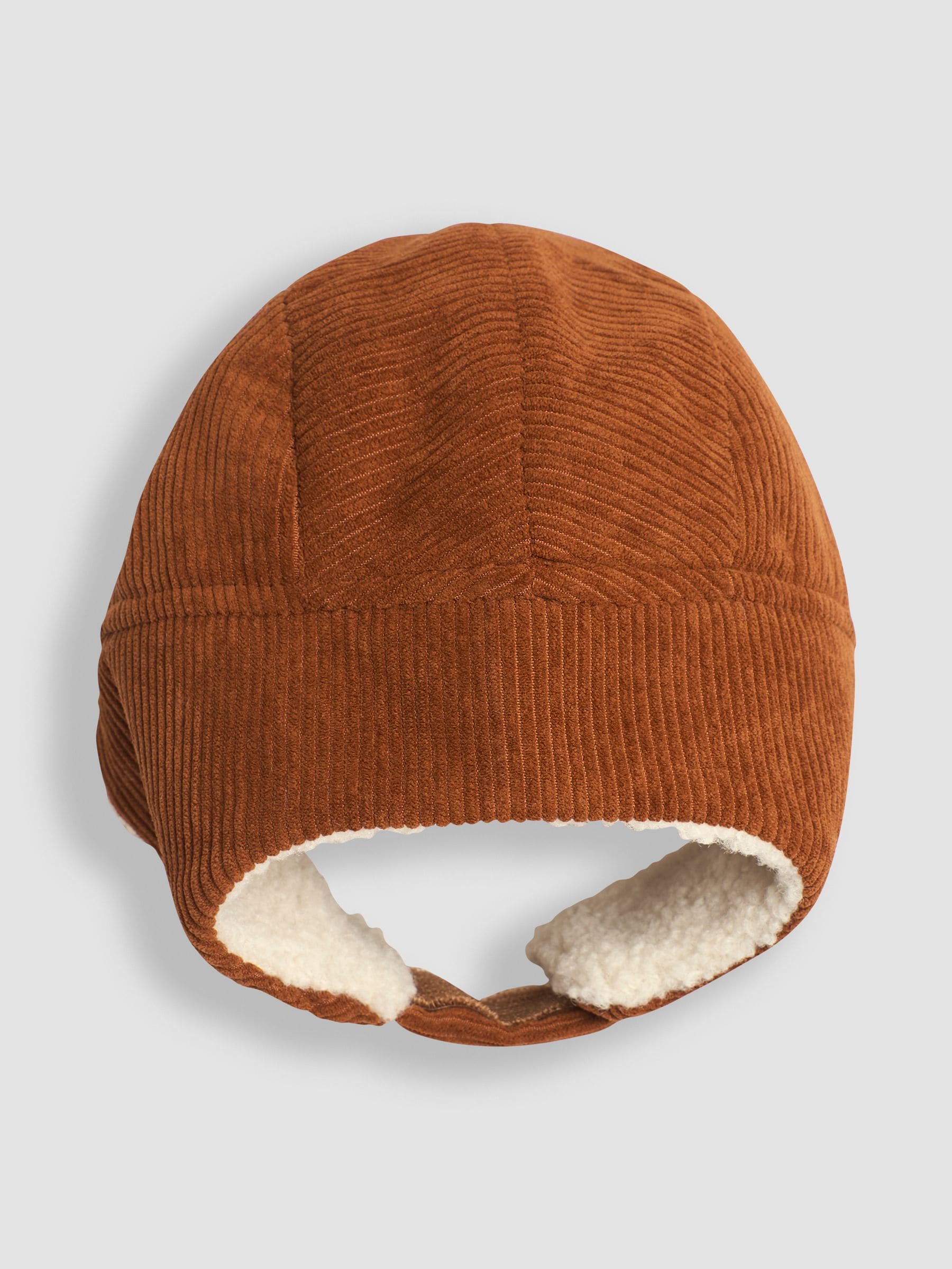Roestbruin - JoJo Maman Bébé - Behaaglijke corduroy muts