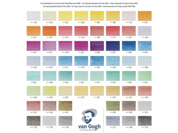 Van Gogh Watercolour pencil complete set | 60 colours