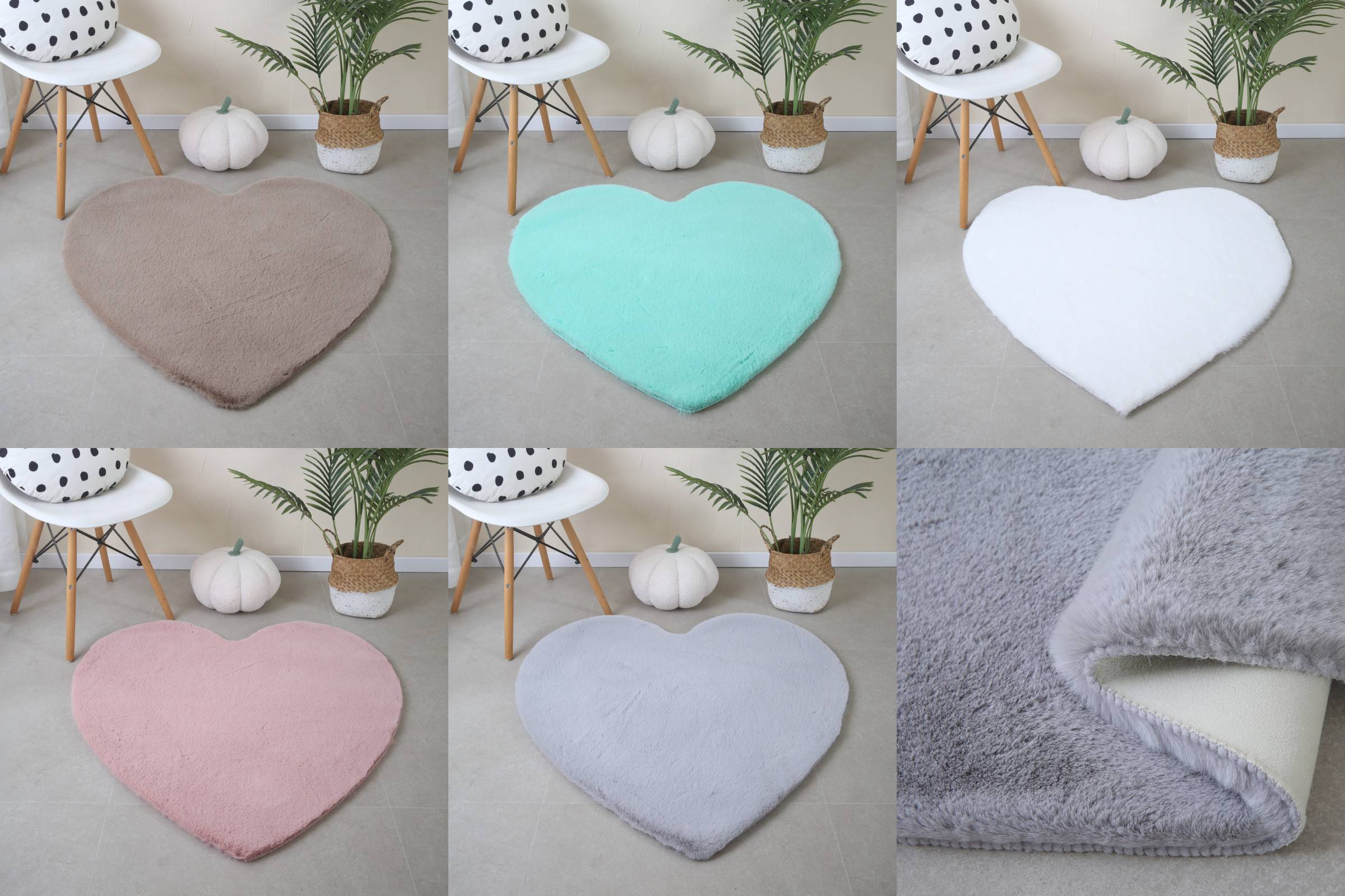 Teppich, Super Weich, Kunstfell, Flauschig, Waschbarer Kinderzimmer, Babyzimmer