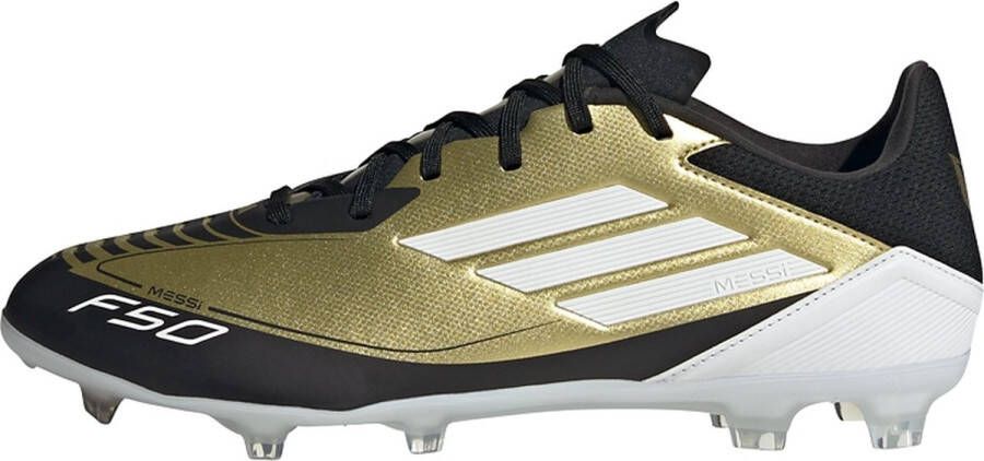 Adidas Performance F50 League Messi senior voetbalschoenen goudmetallic wit zwart