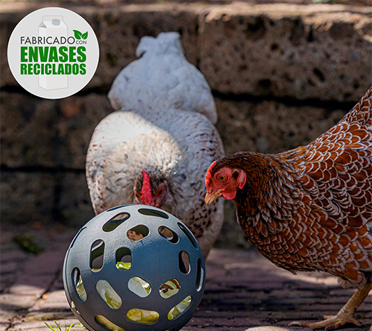Alimentador giratório para galinhas - Alimentador divertido para galinhas e aves - Bola de petiscos - Bola de comida para galinhas