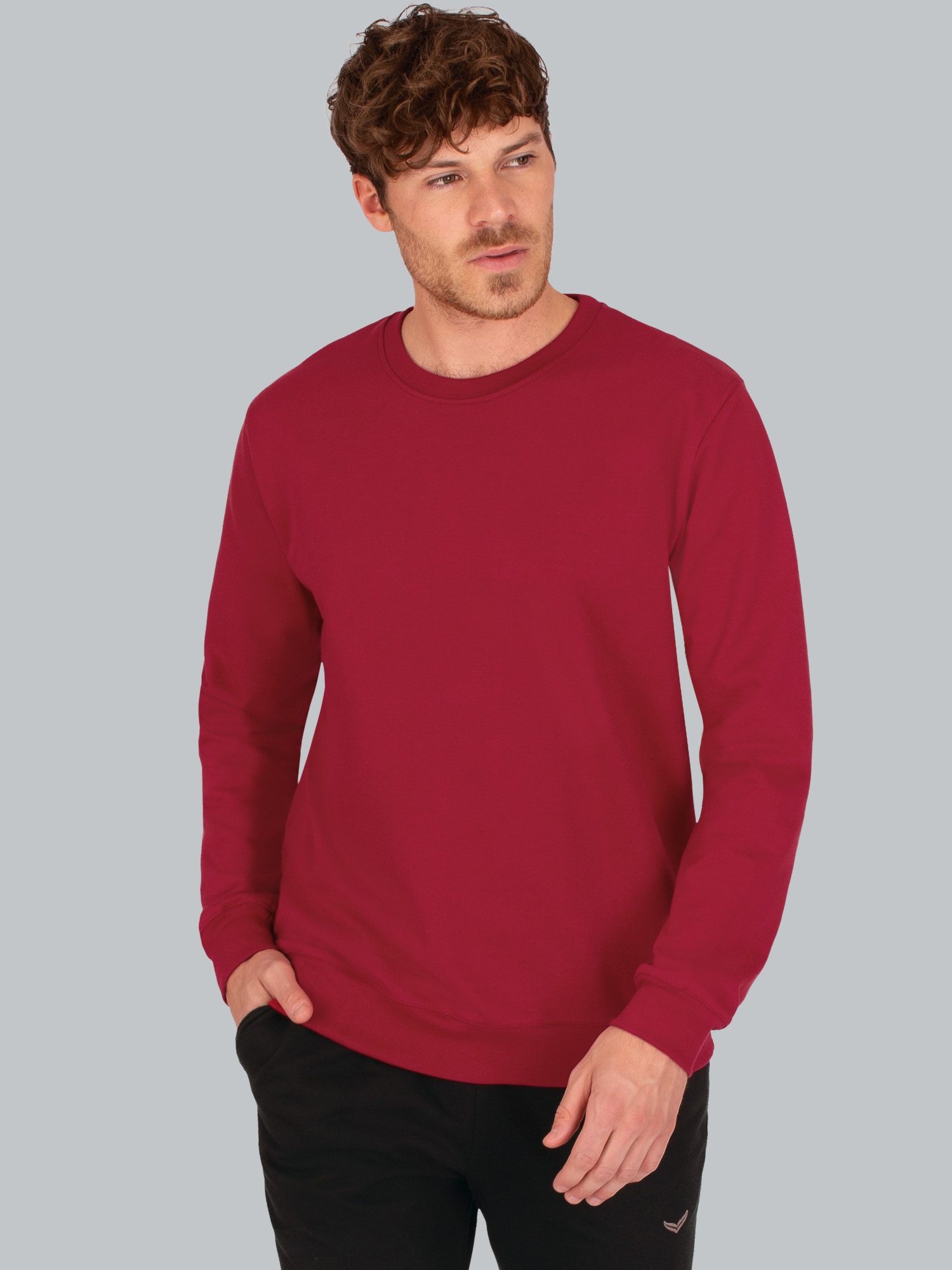 Sweatshirt aus Biobaumwolle Rubin