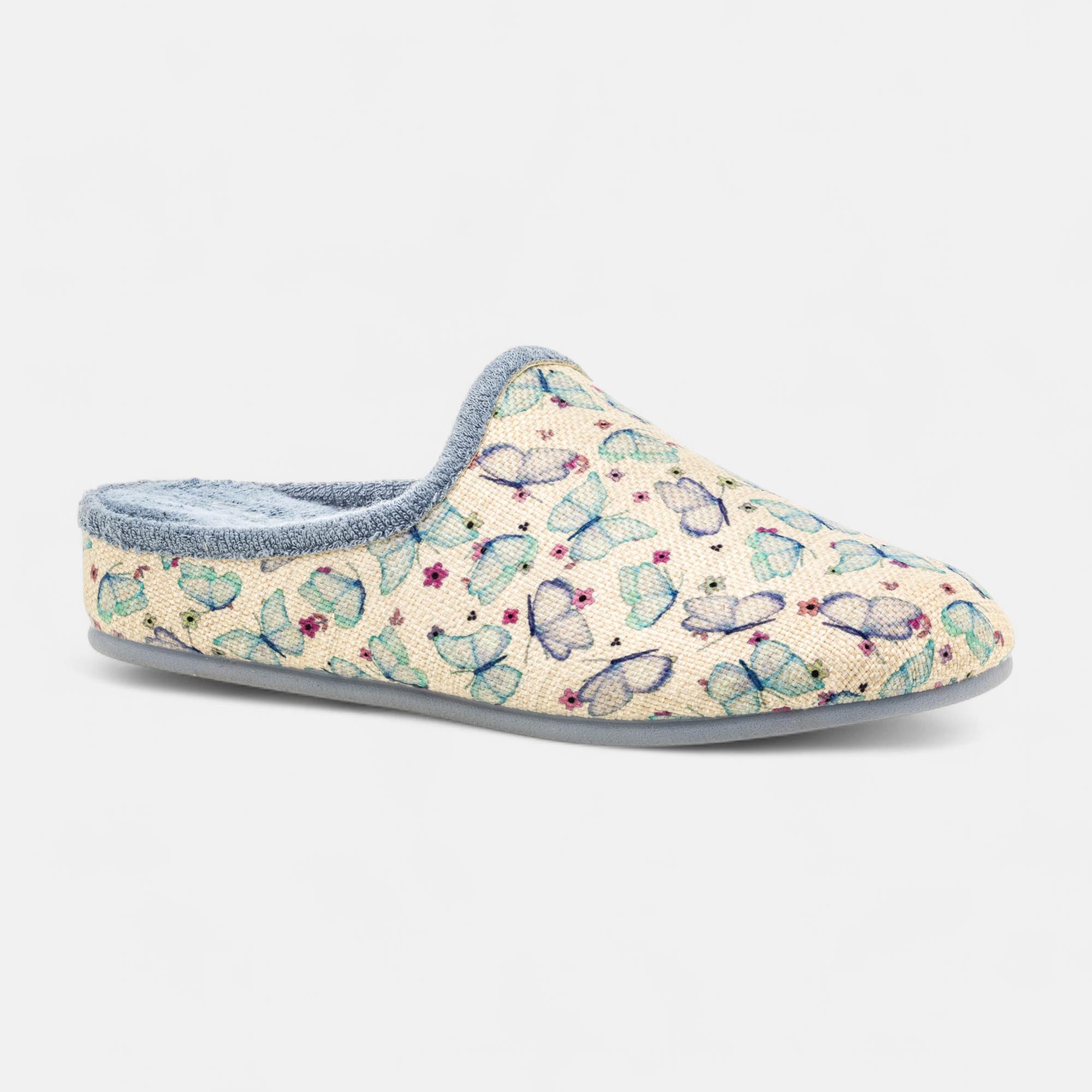 Pantoufles mules Femme bleu