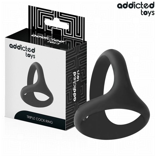 Addicted Toys Anel Triplo Grosso para o Pênis