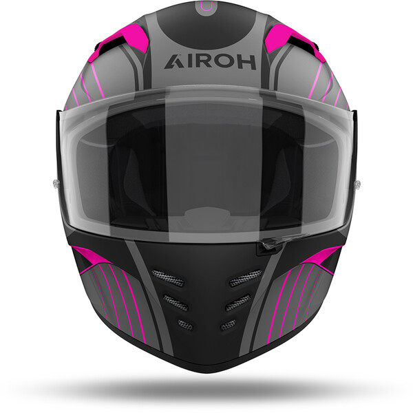 Airoh - Casque Connor Achieve Gris / Noir / Rose / Mat
