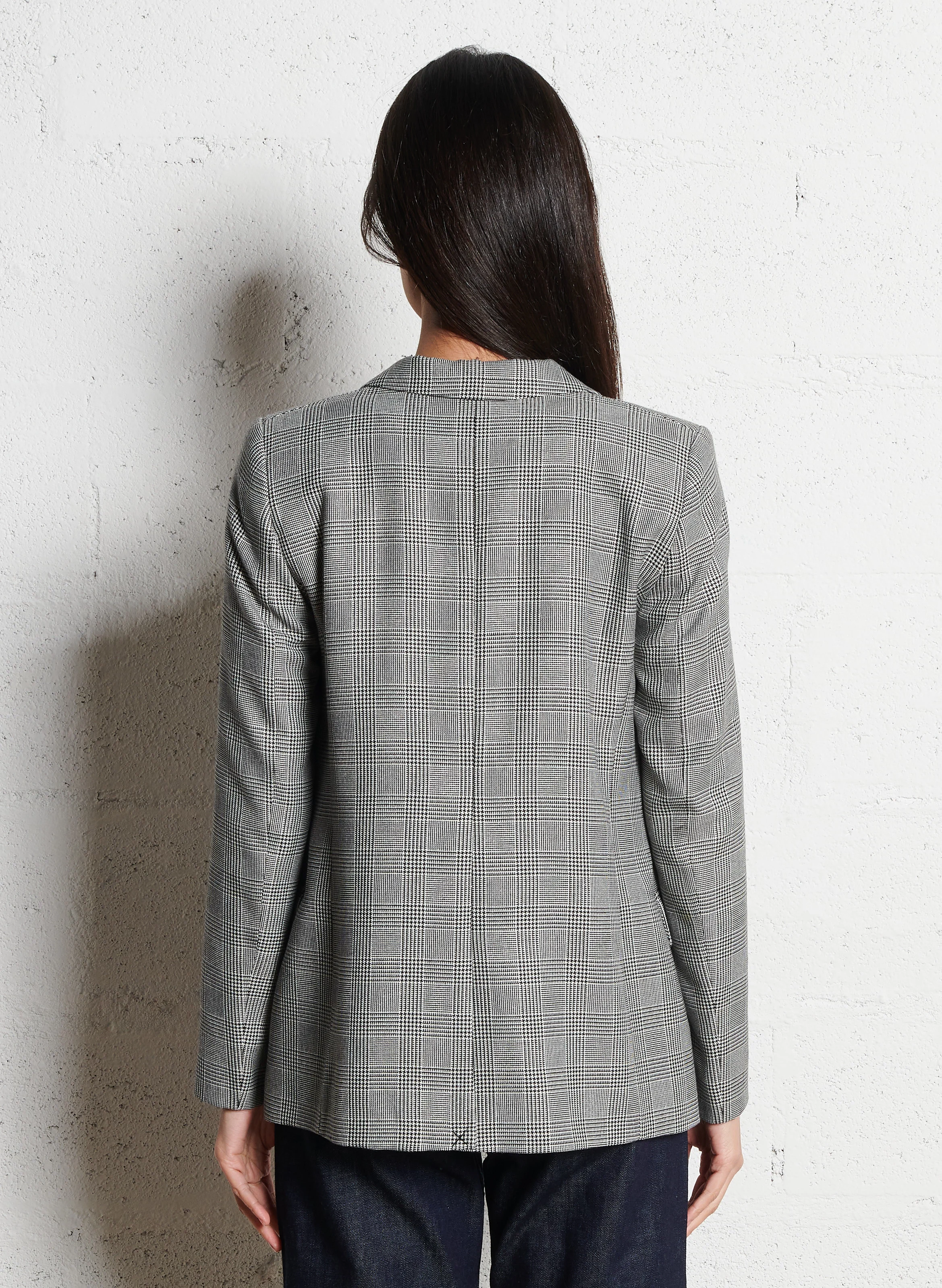 Veste tailleur imprimée | Noir
