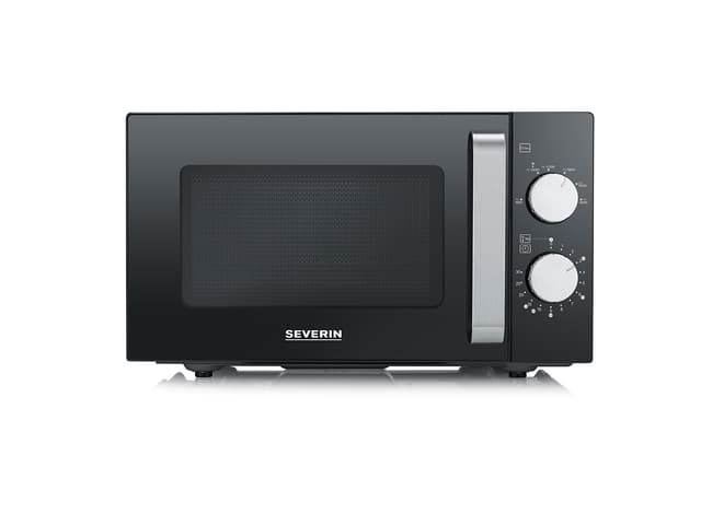 Severin Mikroovn m. keramisk plade Black/Steel