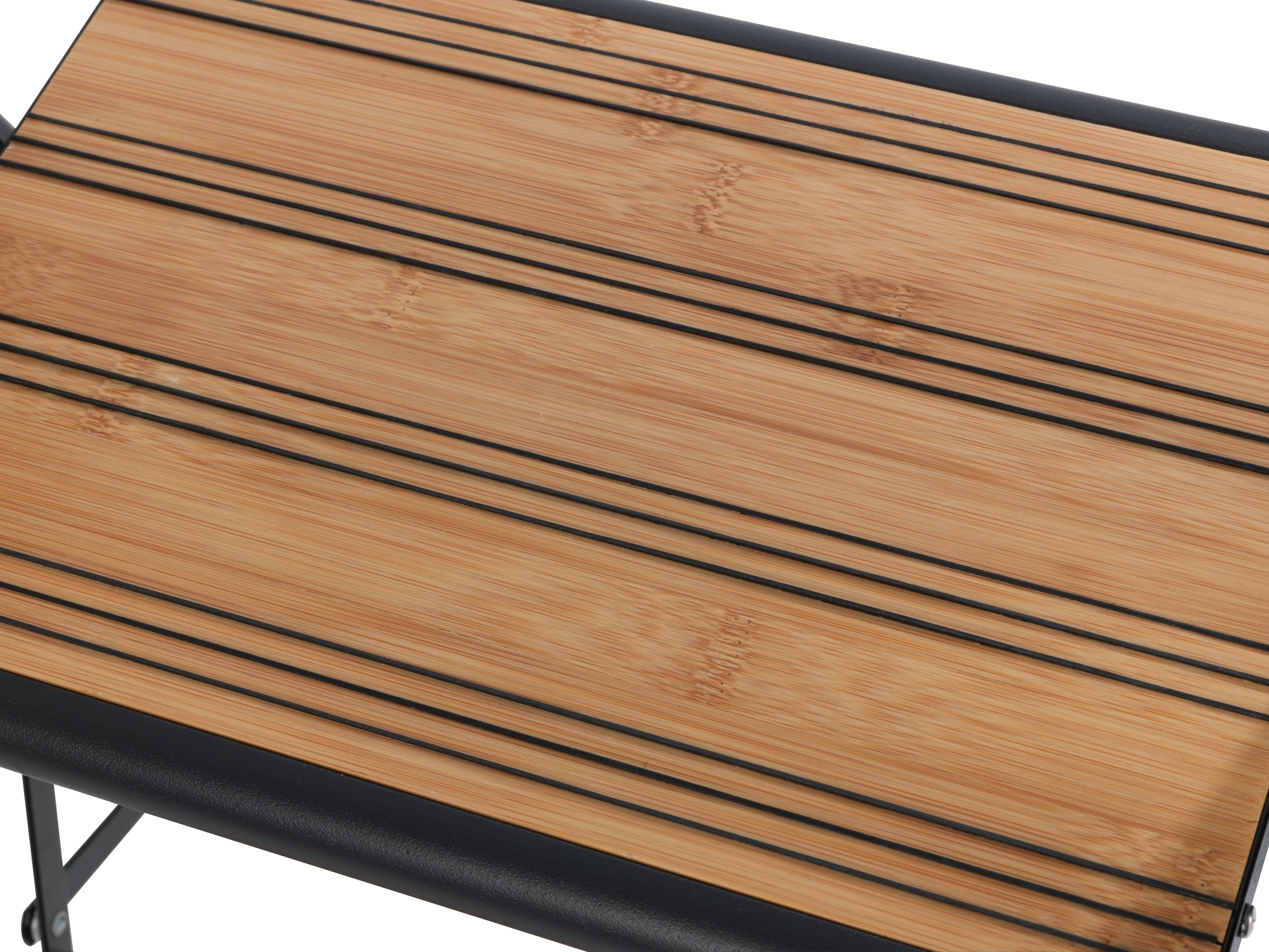 WENKO Trittleiter »Modell Alu-Design« rutschsichere XXL-Stufen, robustes Aluminium in Kombination mit Bambus