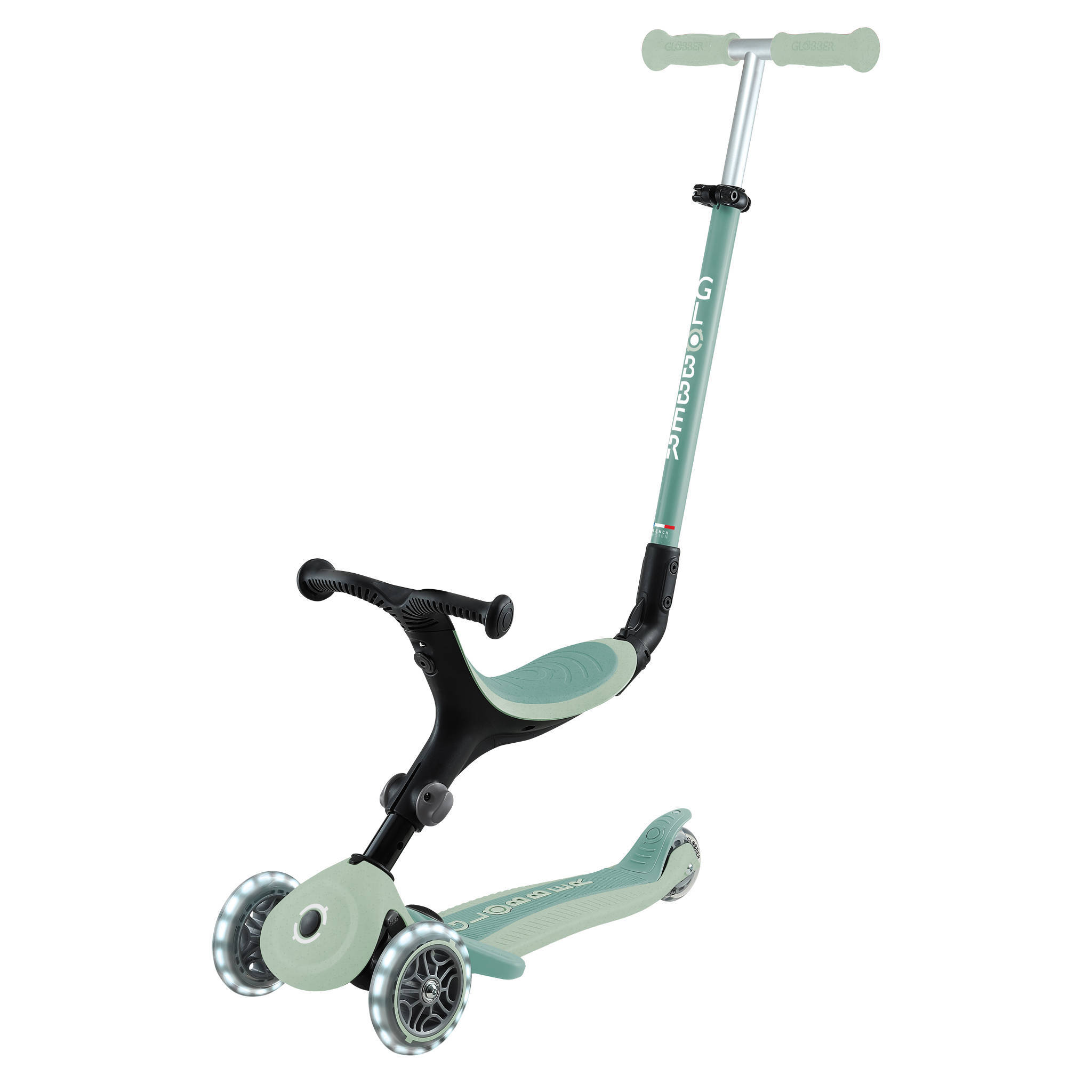 Globber Go Up Active Lights  Pistachio
