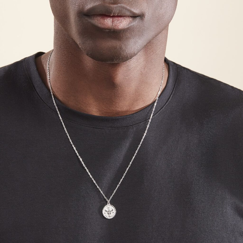 Collier Argent Blanc Hosni