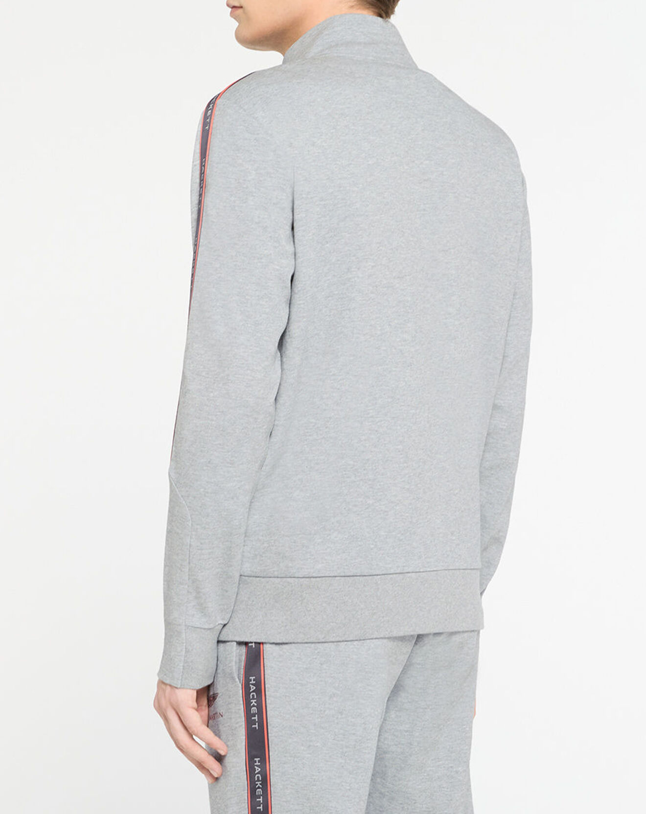 Hackett London Sweat Galon Aston Martin Racing gris chiné