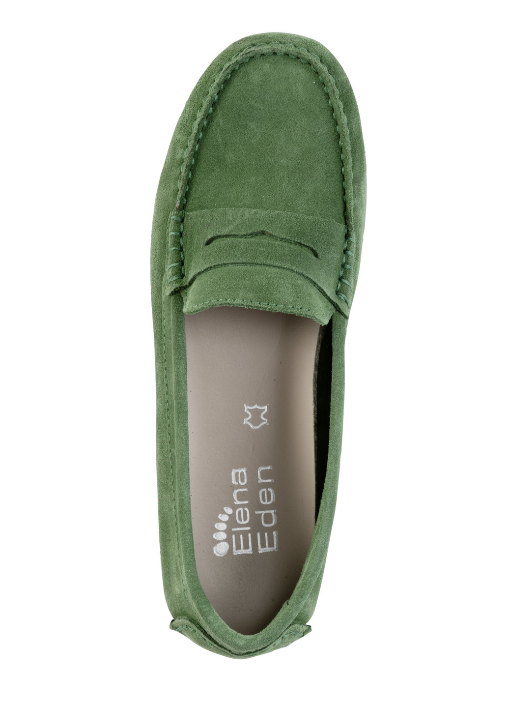ELENA EDEN Mokassin-Slipper aus geschmeidigem Rind-Veloursleder