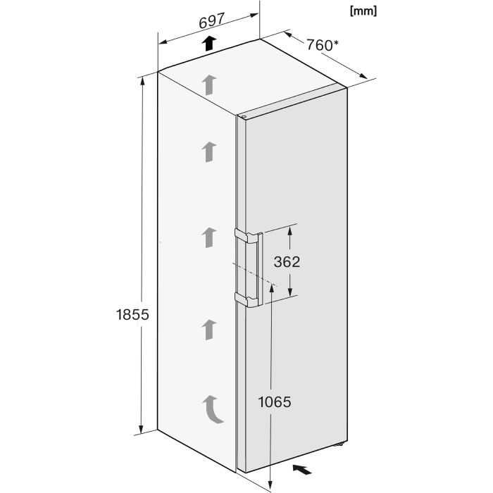 Miele Gefrierschrank FN 4778 D ws Weiß