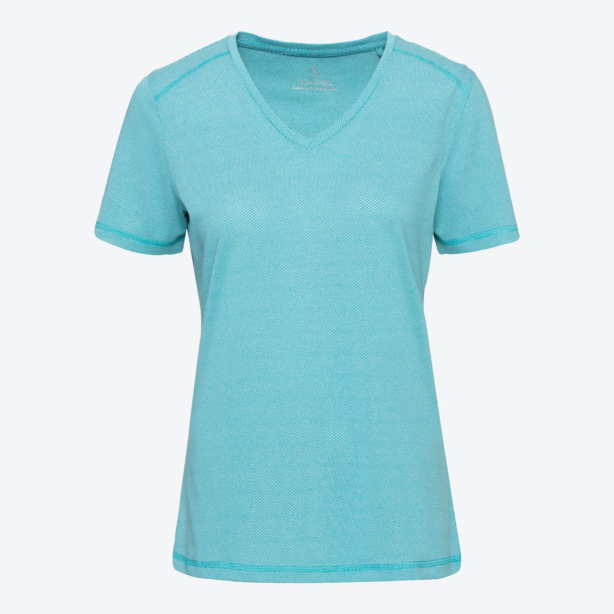 Damen-Fitness-T-Shirt mit V-Ausschnitt