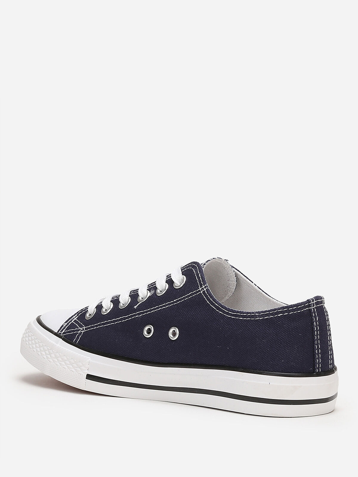Tennis basses en toile- Bleu marine