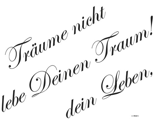 Muursticker Dromen 50x70 cm