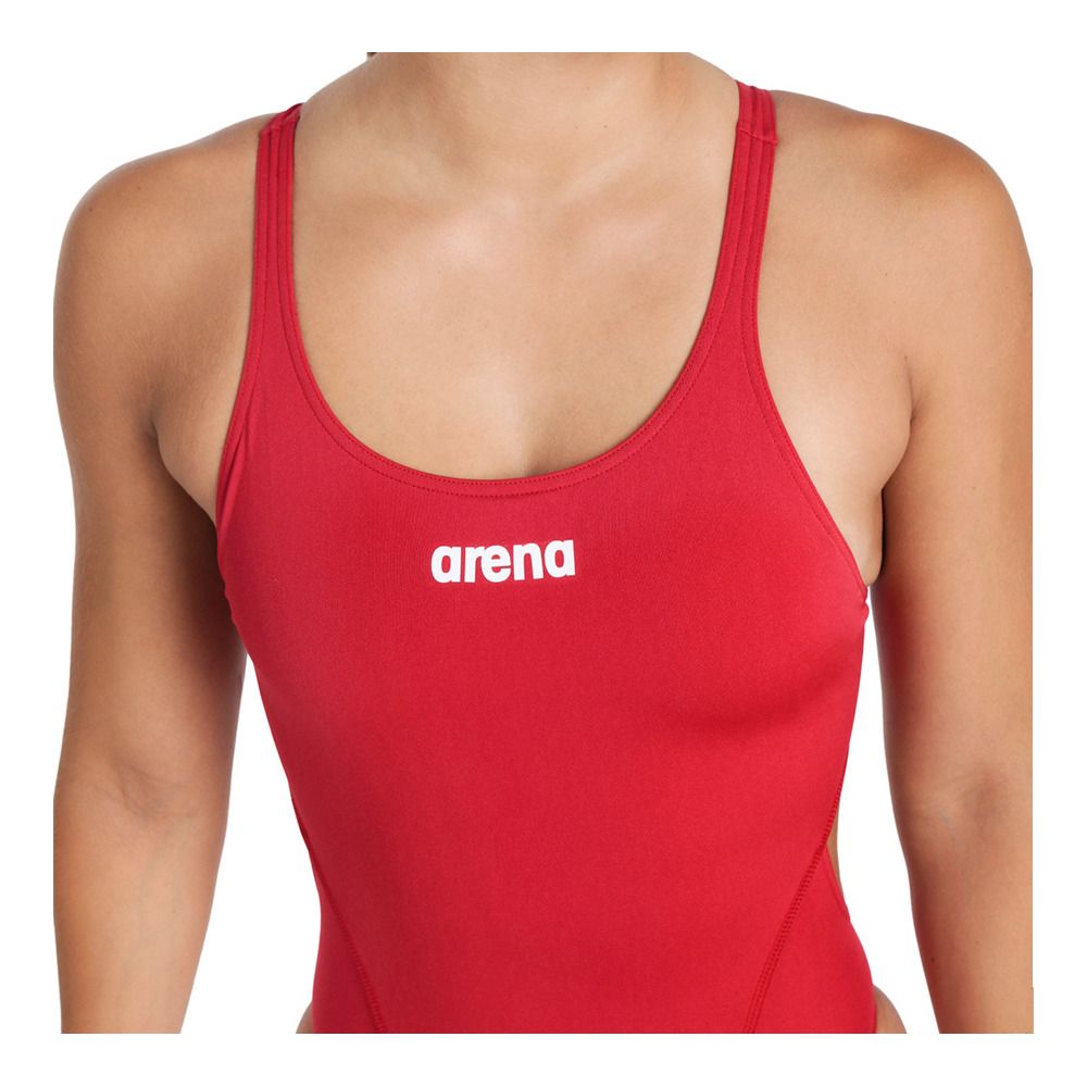 Arena TEAM SWIM TECH SOLID - Maillot de bain 1 pièce Femme red/white