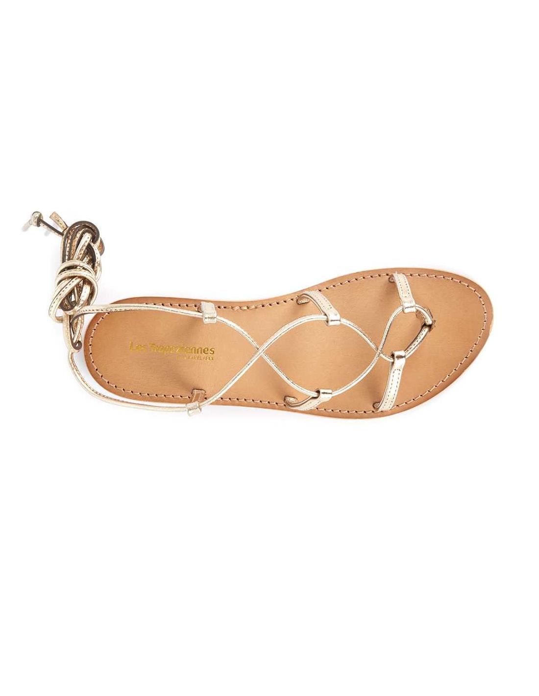 Les tropeziennes par M.Belarbi Sandales Femme Hellen cuir Or