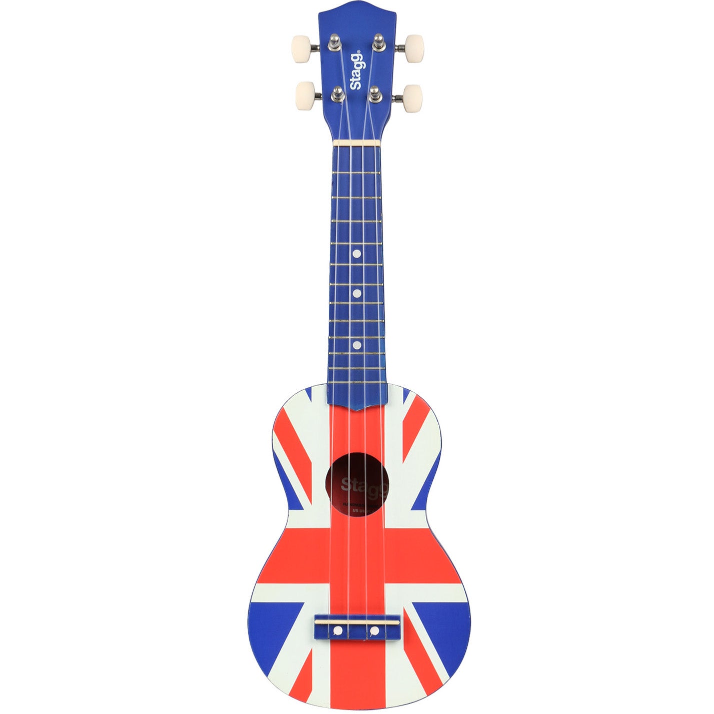 Stagg US UK-Flag sopraan ukelele met gigbag