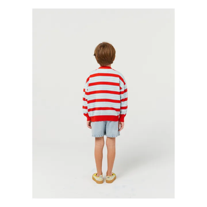 Bobo Choses Exclusivité Bobo Choses x Smallable - Cardigan Coton Bio Rayé | Bleu