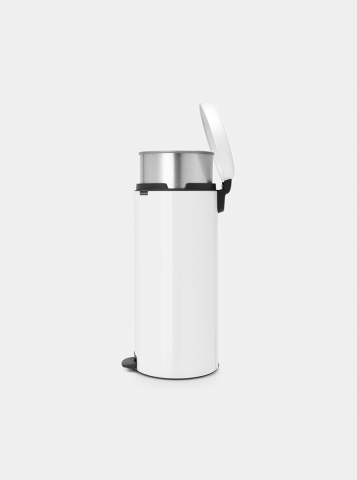 NewIcon Pedaalemmer, 30 liter, metalen binnenemmer - White