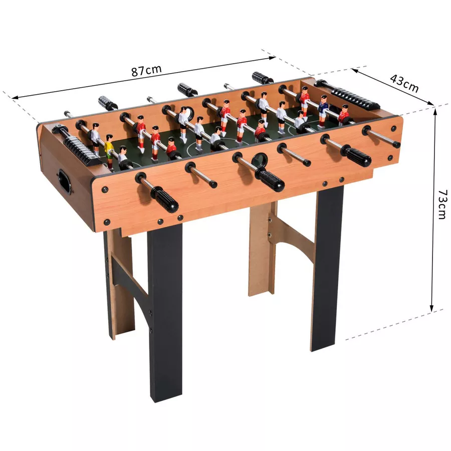 HOMCOM 4 in 1 Multi Spieltisch braun