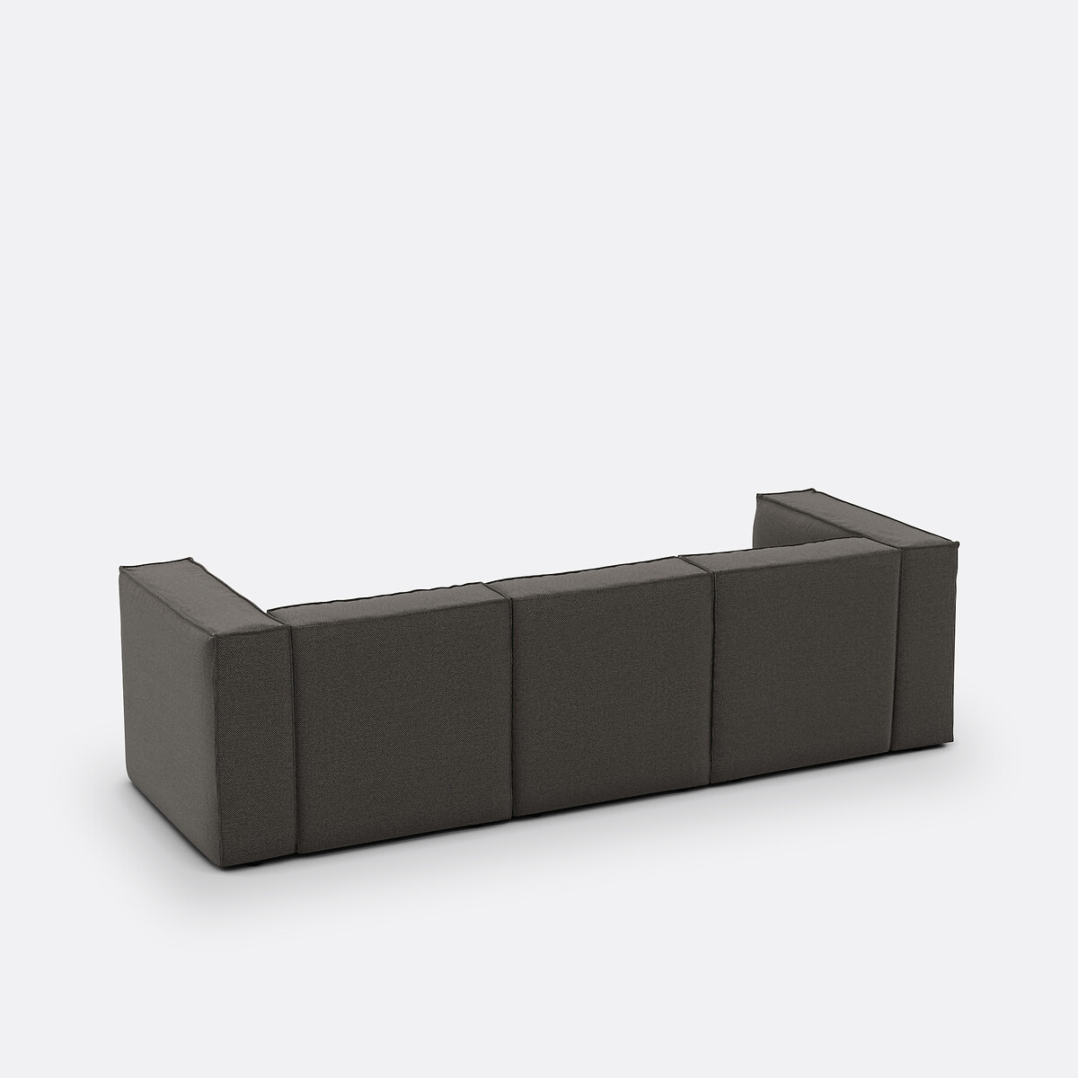 LA REDOUTE INTERIEURS<br>Banco modular, 3 espinhas, tecido texturizado, Seven