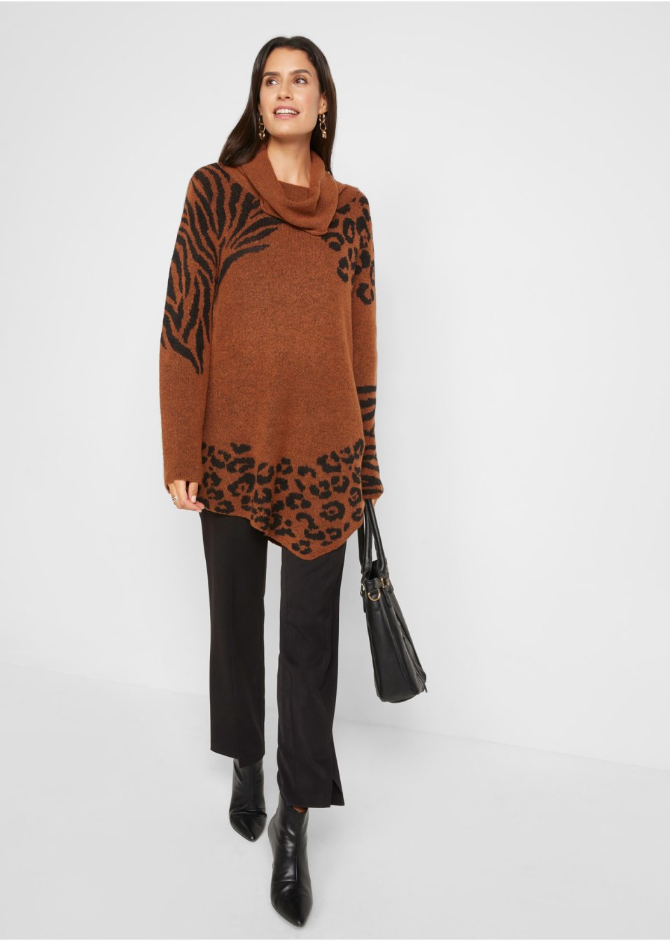 Pull long asymétrique